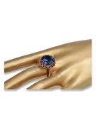 Ring vinobraní Sapphire Original Vintage 14K produkt s růžovým zlatem VRC035R